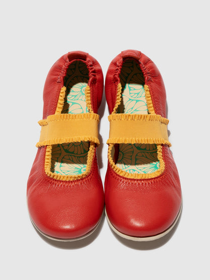 Elastische Ballerinas GECH253FLY DEVIL ROT/GELB