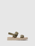 Sling-Back Sandals SOLB260FLY SMOG/NATURAL
