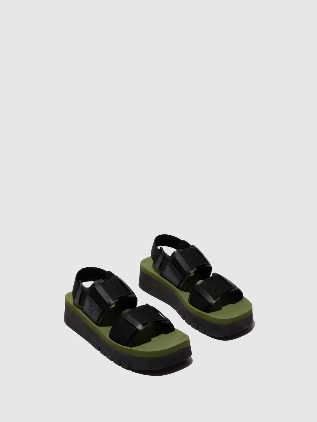 Sling-Back Sandals SORU277FLY BLACK/BLACK/ARMY GREEN