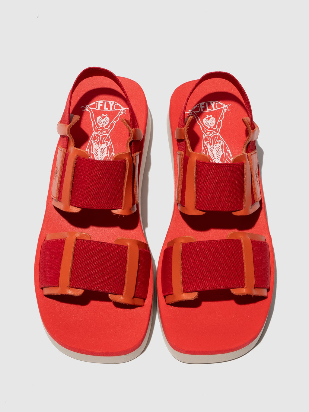 Sling-Back Sandals SORU277FLY SCARLET/RED/RED