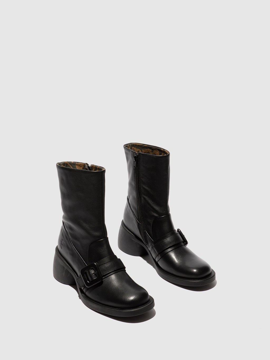 Buckle Ankle Boots HUDA303FLY BLACK