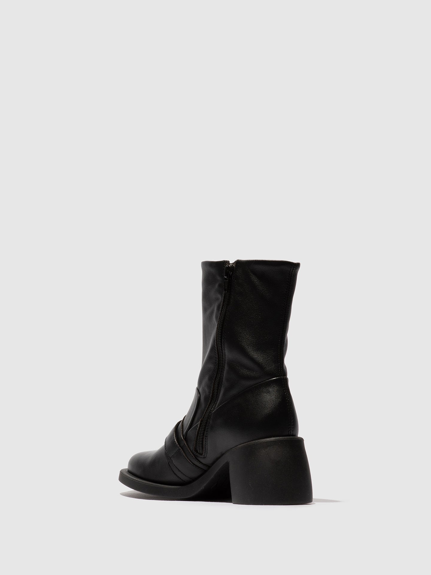 Buckle Ankle Boots HUDA303FLY BLACK