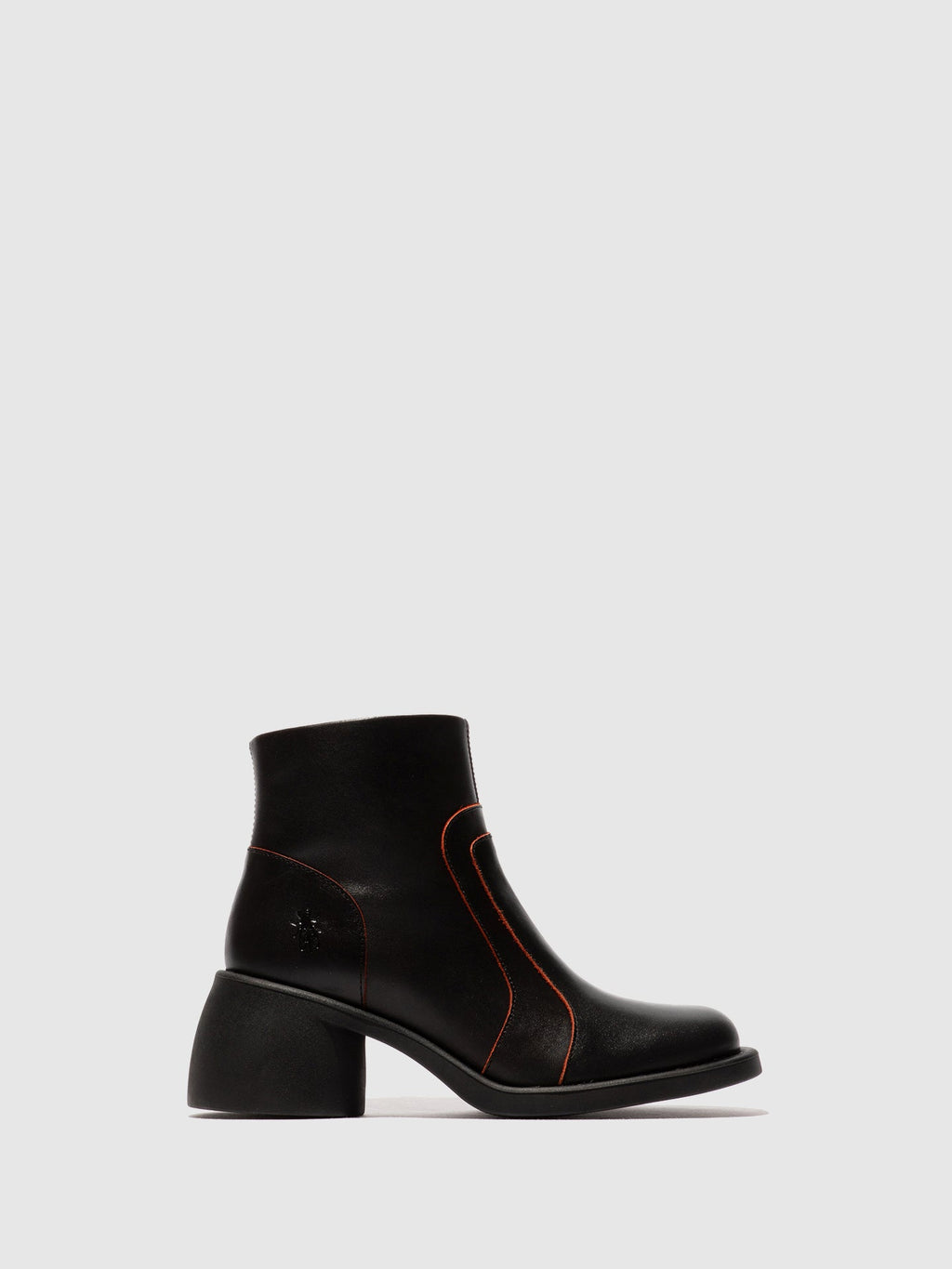 Zip Up Ankle Boots HEWI304FLY BLACK/RED