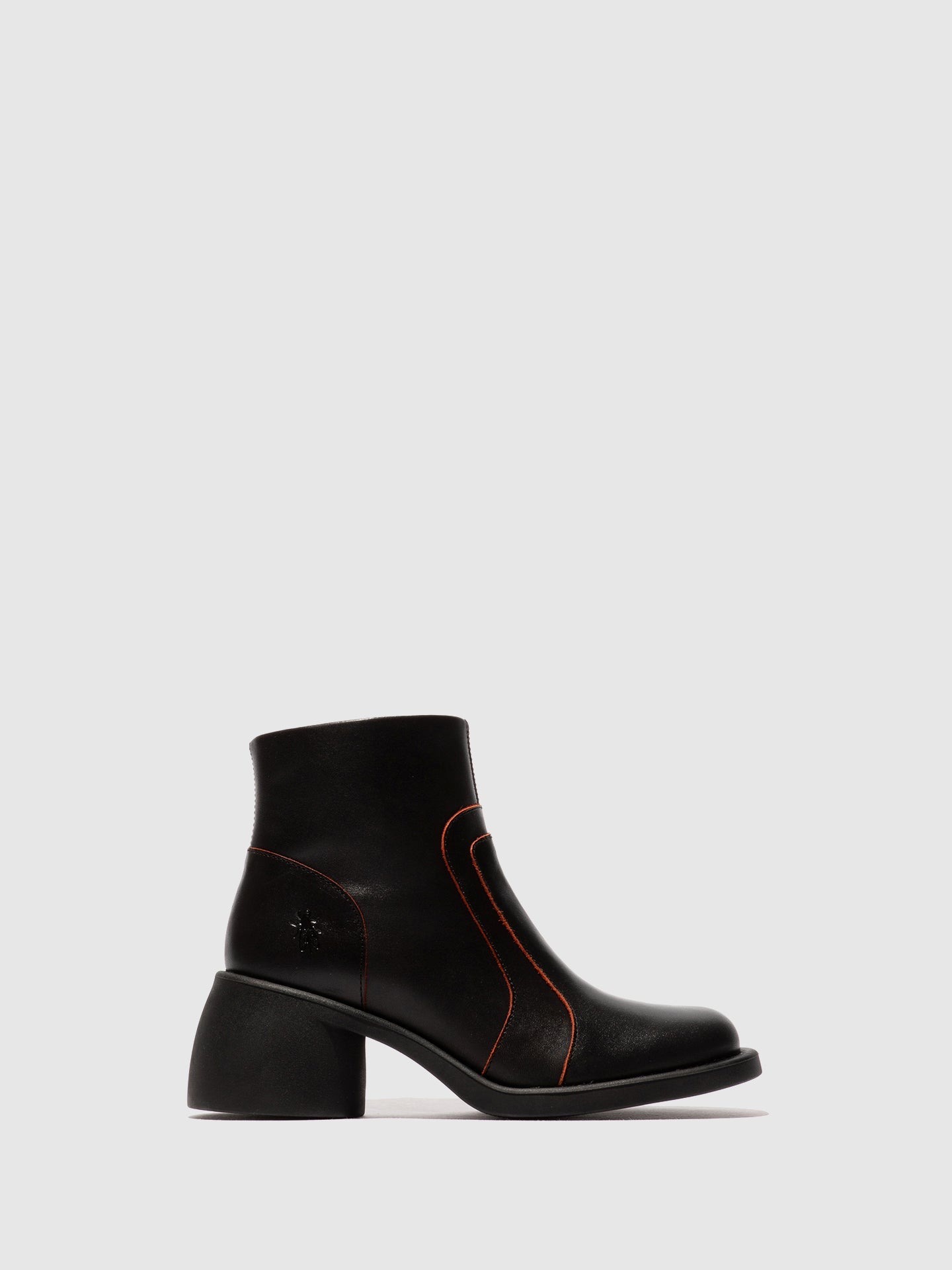 Zip Up Ankle Boots HEWI304FLY BLACK/RED