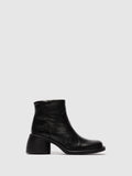 Zip Up Ankle Boots HEWI304FLY BLACK