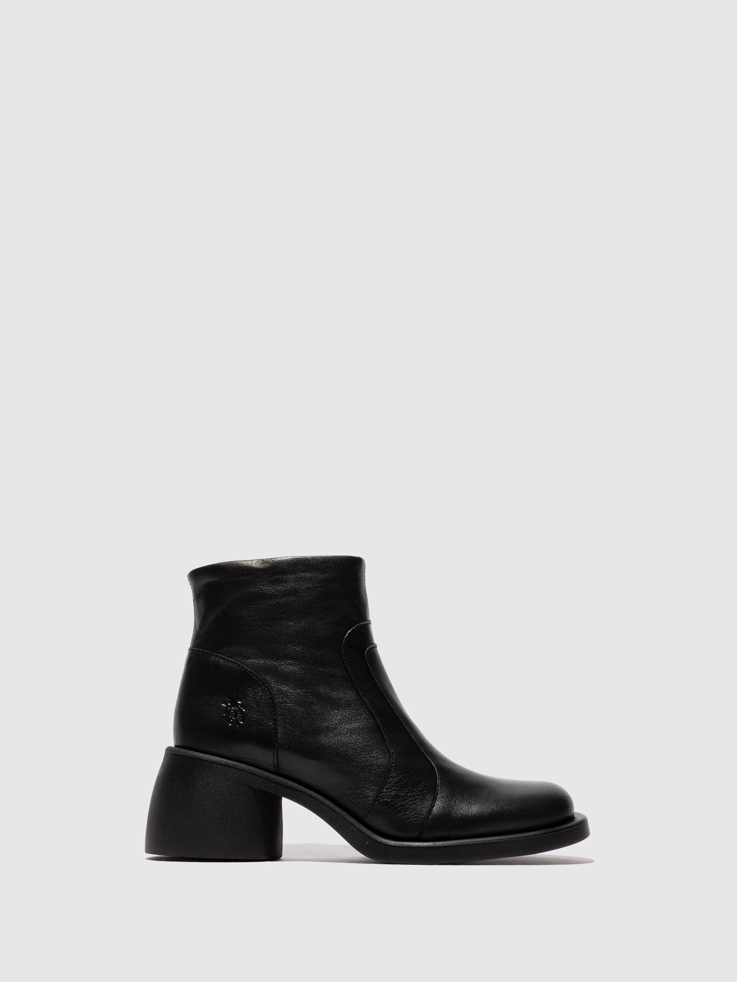 Zip Up Ankle Boots HEWI304FLY BLACK
