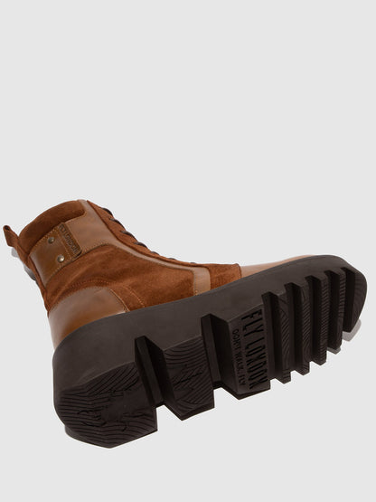 Schnürstiefeletten ZELY315FLY CAMEL
