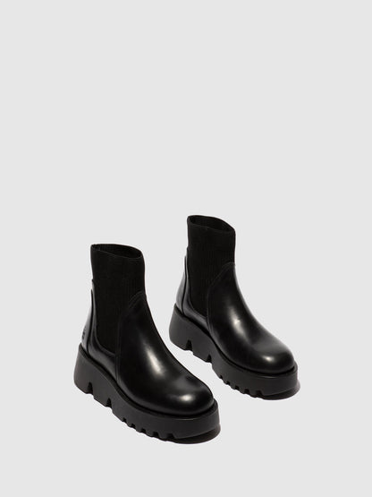 Chelsea Stiefeletten ZOOL317FLY SCHWARZ