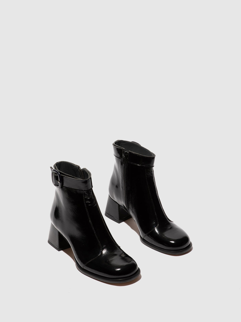 Zip Up Ankle Boots SIRT340FLY BLACK