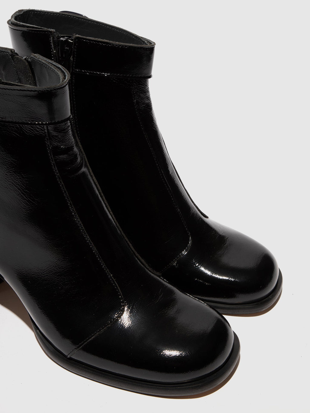 Zip Up Ankle Boots SIRT340FLY BLACK