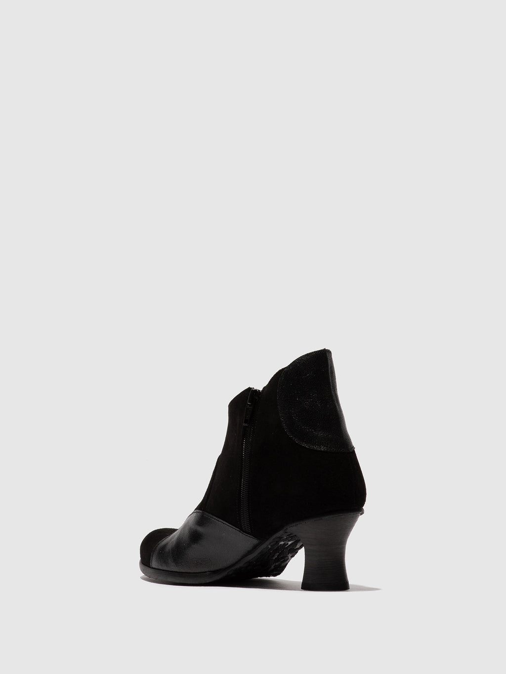 Zip Up Ankle Boots BLAIN343FLY BLACK