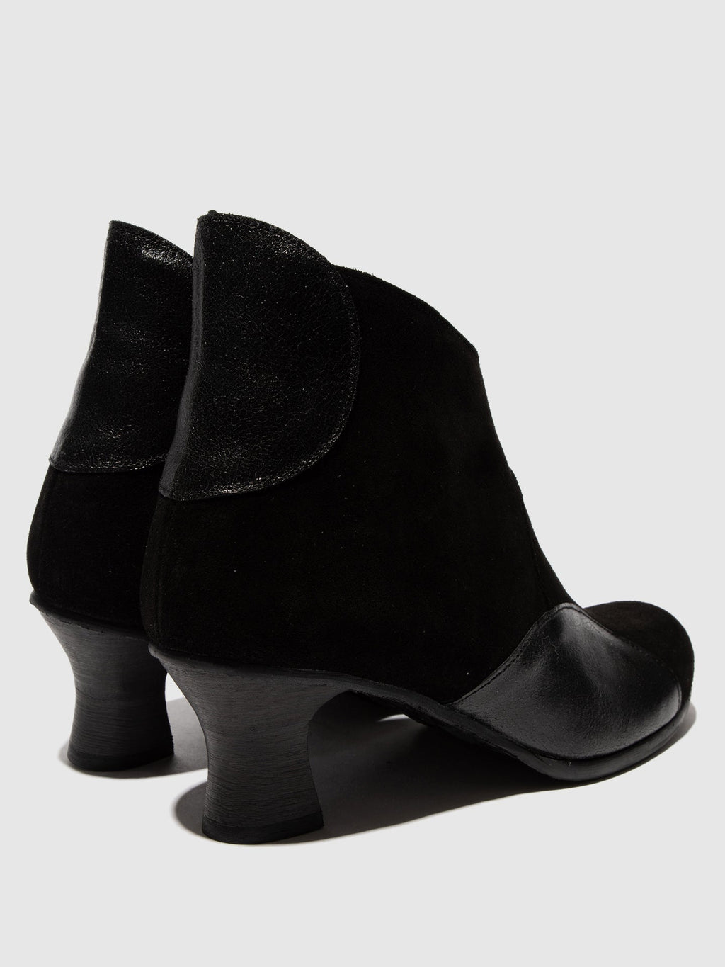 Zip Up Ankle Boots BLAIN343FLY BLACK