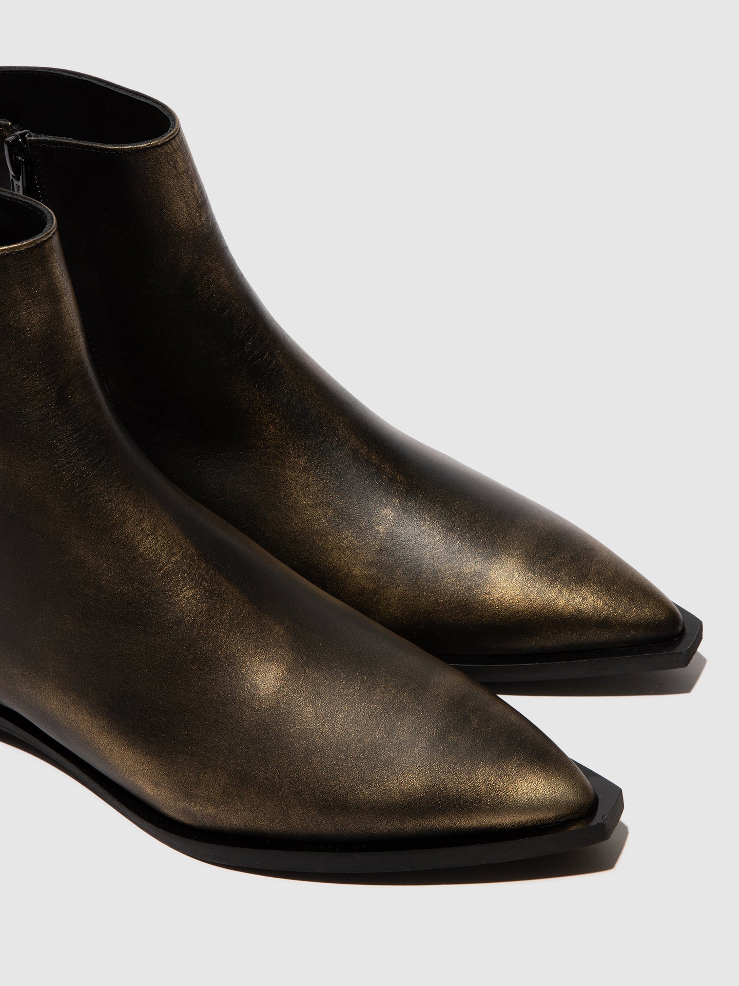 Pointed Toe Ankle Boots RUUL348FLY GOLD