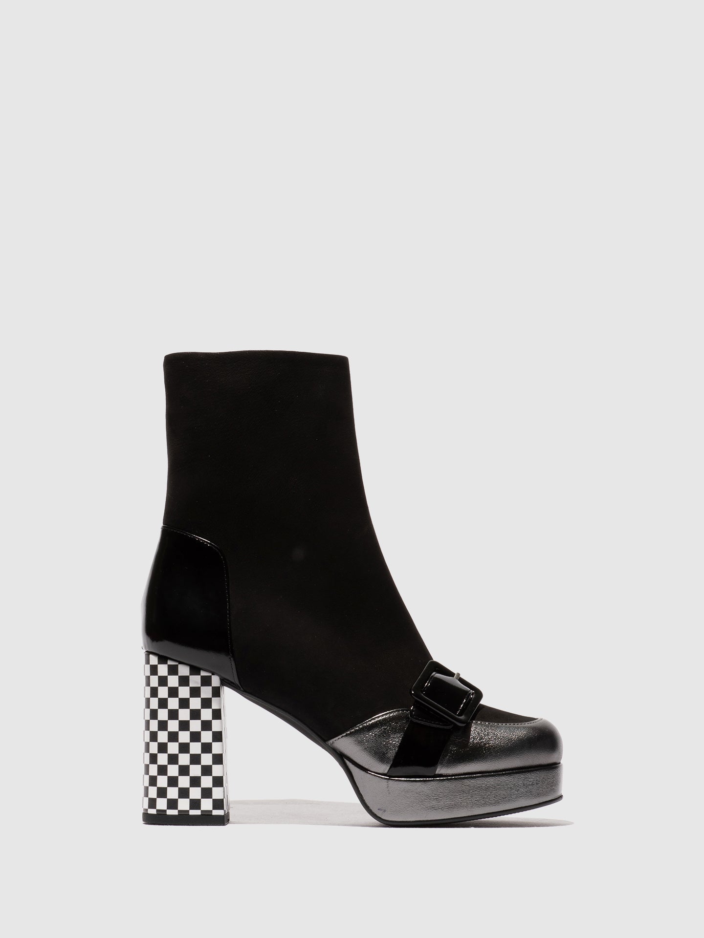 Zip Up Ankle Boots EFOL352FLY GRAPHITE/BLACK