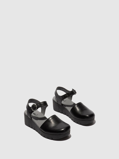 Sling-Back Sandalen VIZI385FLY SCHWARZ
