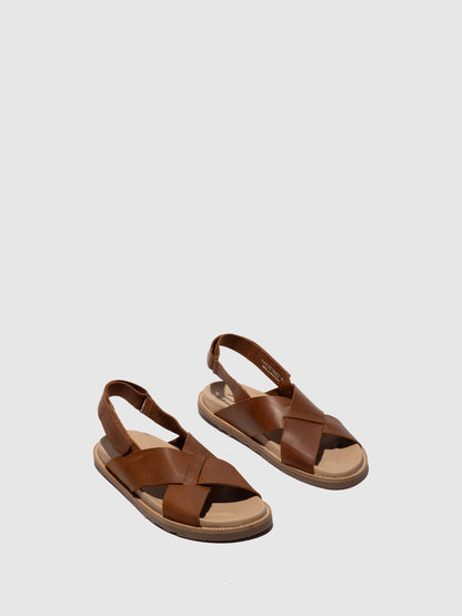Slingback-Sandalen MARM391FLY CAMEL