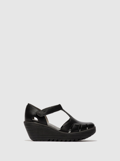 Velcro-Sandalen LETE395FLY SCHWARZ