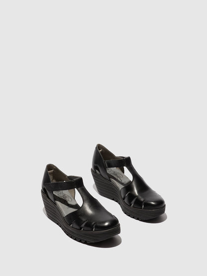 Velcro-Sandalen LETE395FLY SCHWARZ
