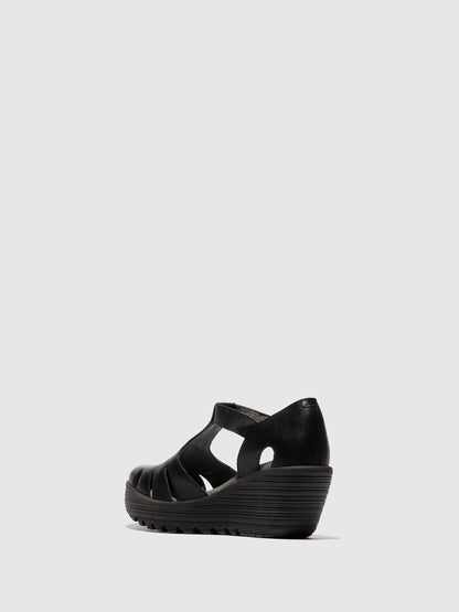 Velcro-Sandalen LETE395FLY SCHWARZ
