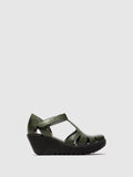 Velcro Sandals LETE395FLY GREEN