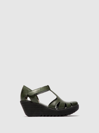 Klettverschluss-Sandalen LETE395FLY GRÜN