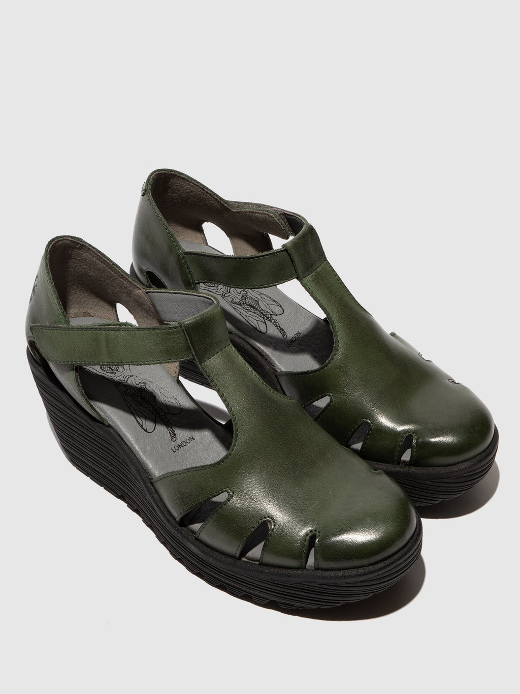Velcro Sandals LETE395FLY GREEN