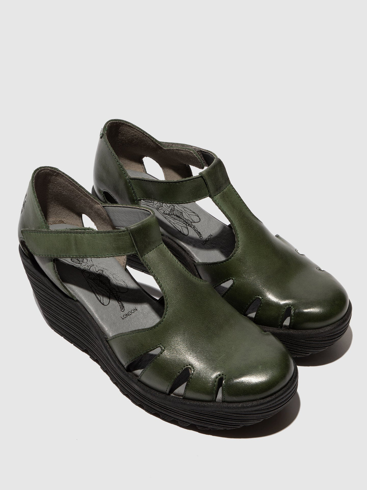 Klettverschluss-Sandalen LETE395FLY GRÜN