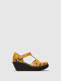 Velcro Sandals LETE395FLY MUSTARD