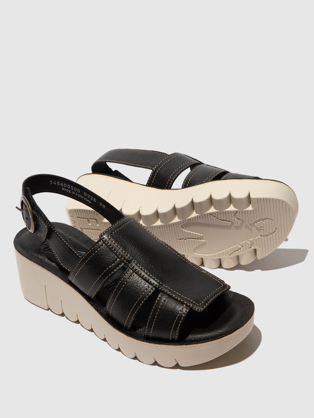 Sling-Back Sandals YOLF400FLY BLACK