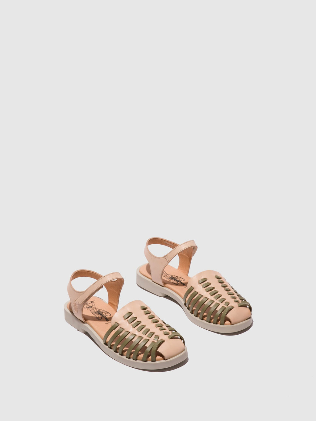 Ankle Strap Sandals AVAN406FLY NATURAL/SMOG