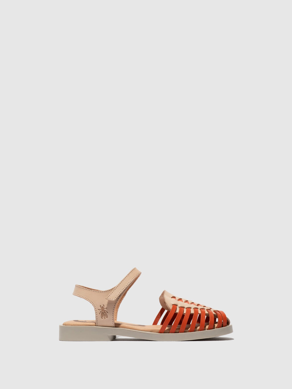 Ankle Strap Sandals AVAN406FLY NATURAL/SCARLET
