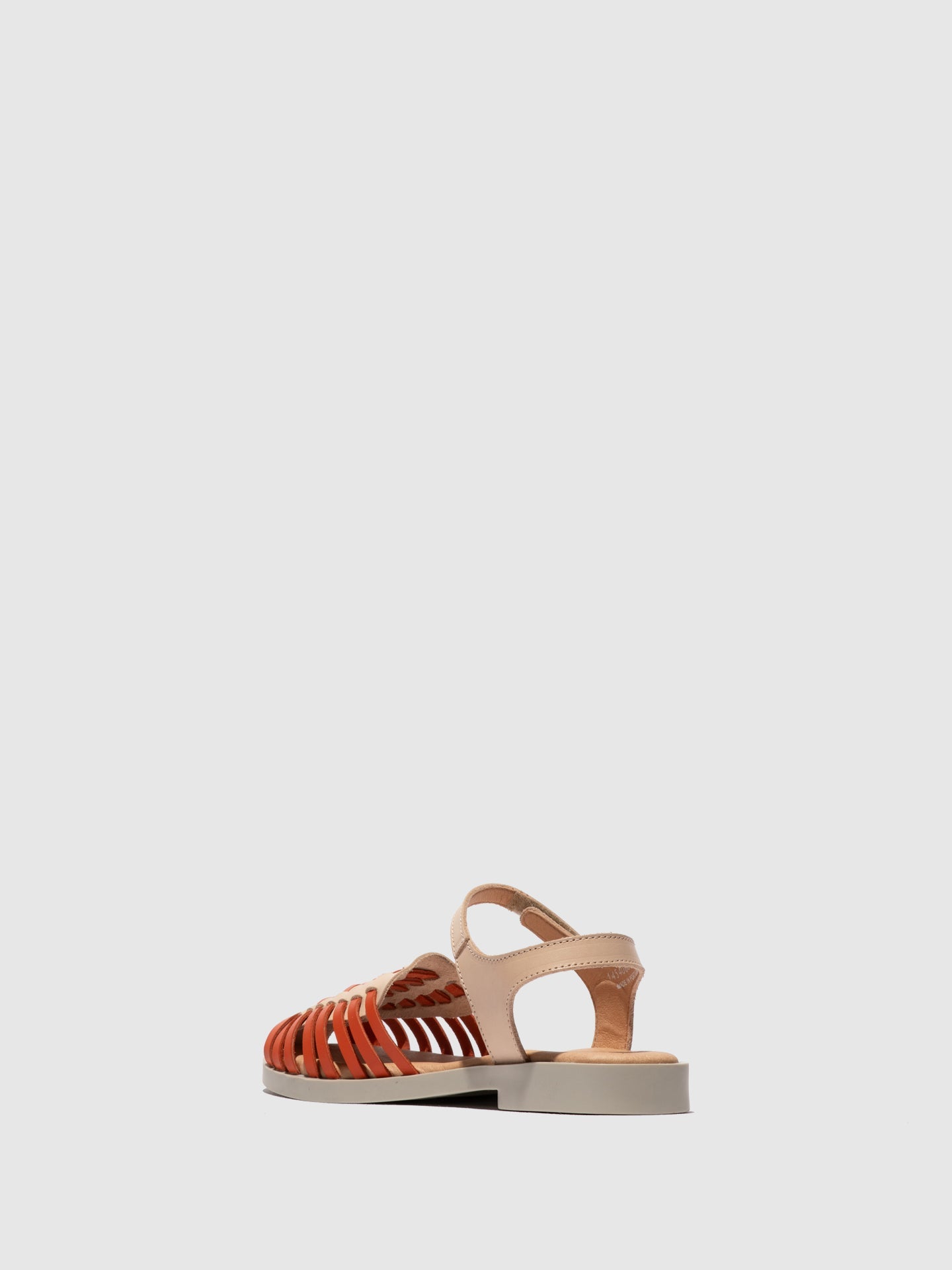 Ankle Strap Sandals AVAN406FLY NATURAL/SCARLET