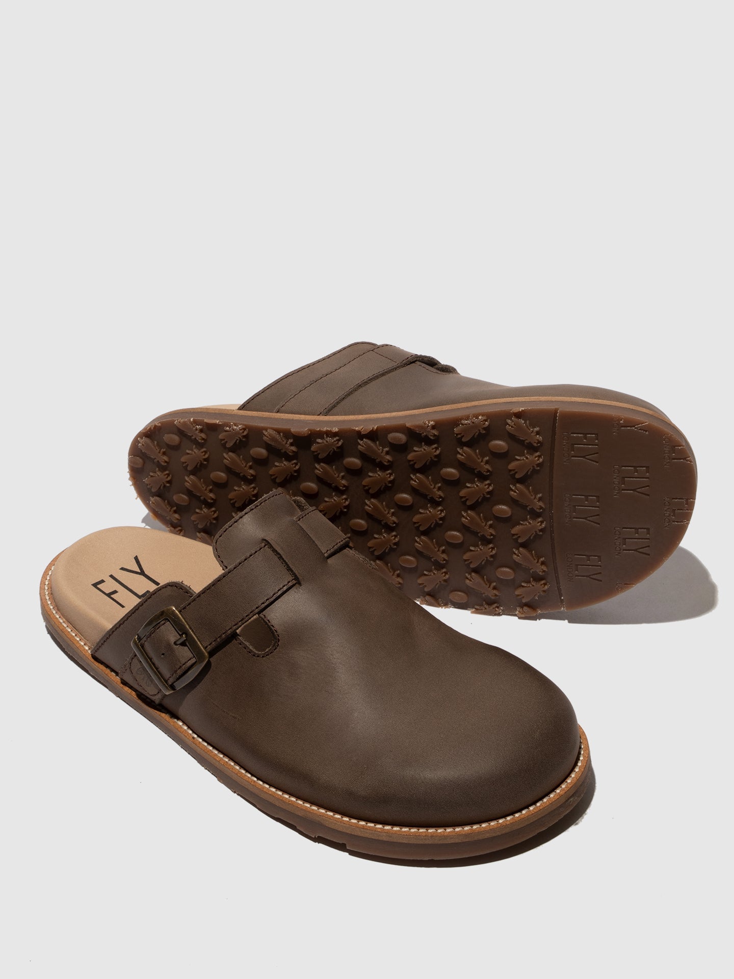 Slip-on Mules MIGS411FLY BROWN