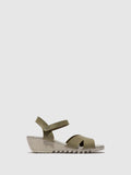 Sling-Back Sandals OLLA446FLY SMOG
