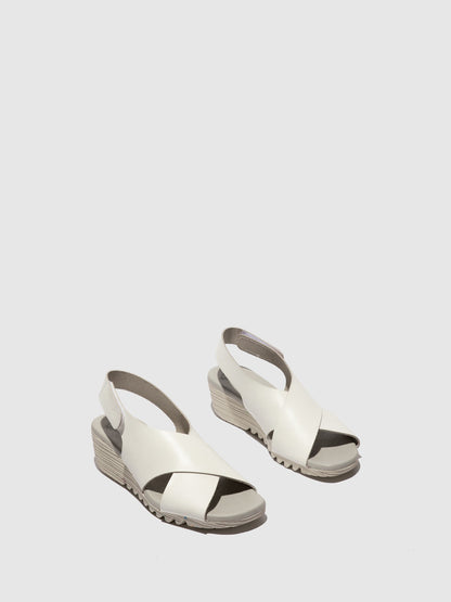 Velcro-Sandalen ORFY447FLY WEISS