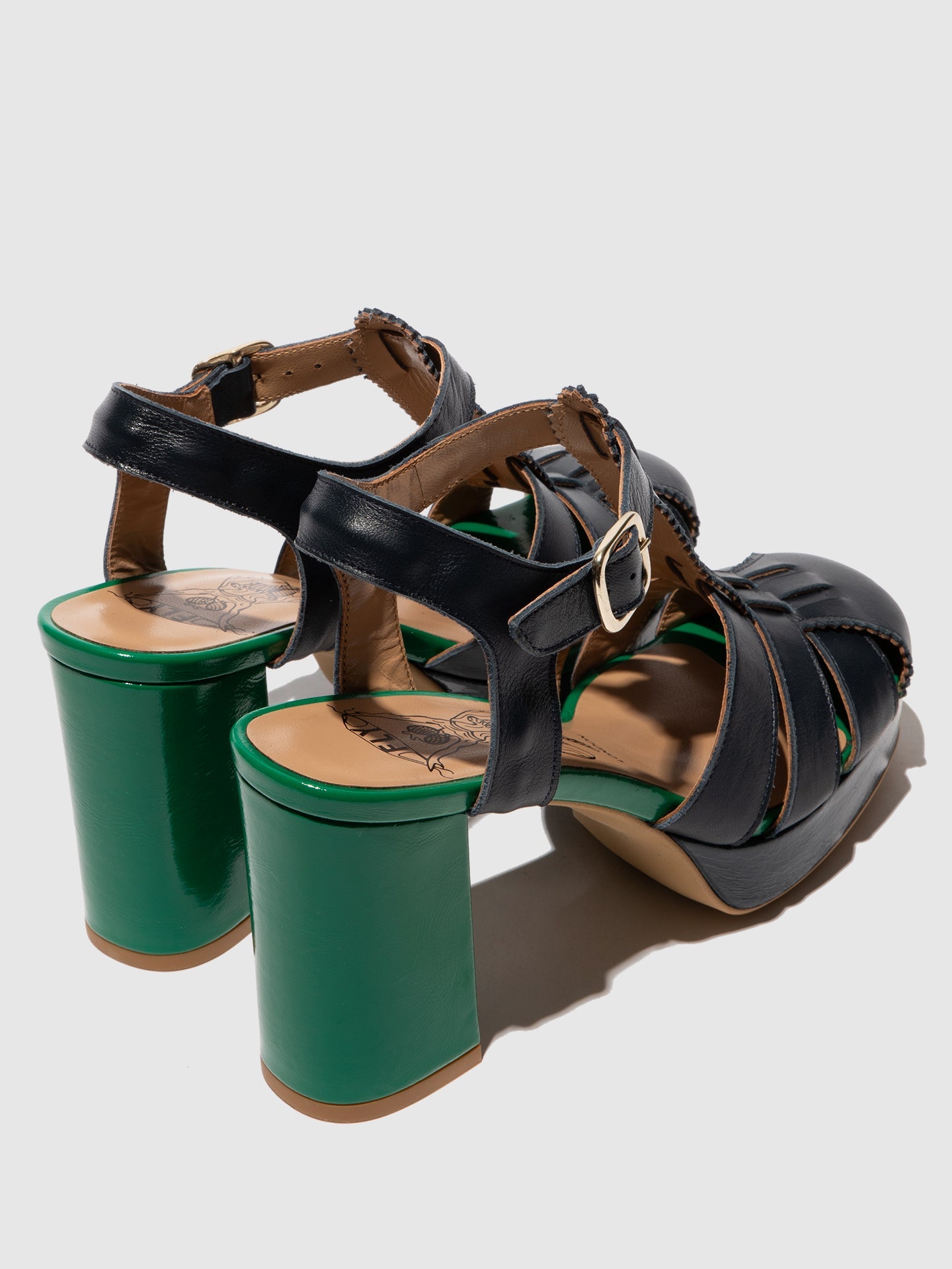 Buckle Sandals EVIT452FLY NAVY/GREEN