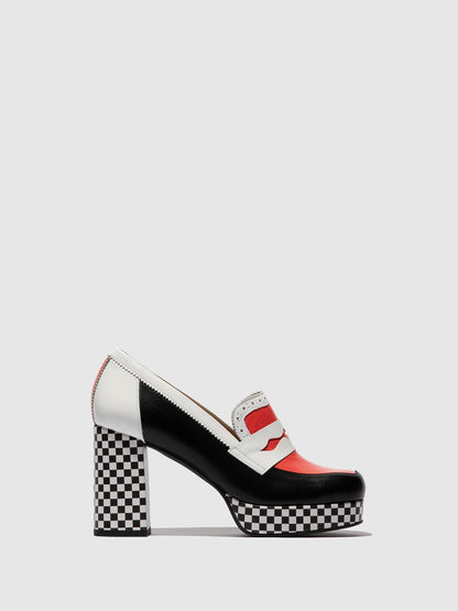Slipper EROK453FLY SCARLET/BLACK/WHITE