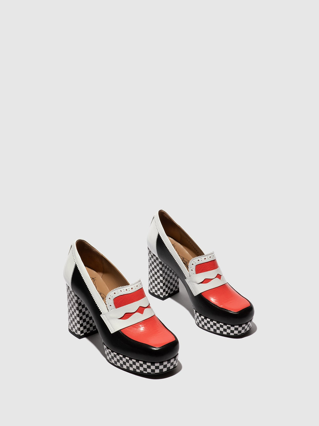 Slip-on Shoes EROK453FLY SCARLET/BLACK/WHITE