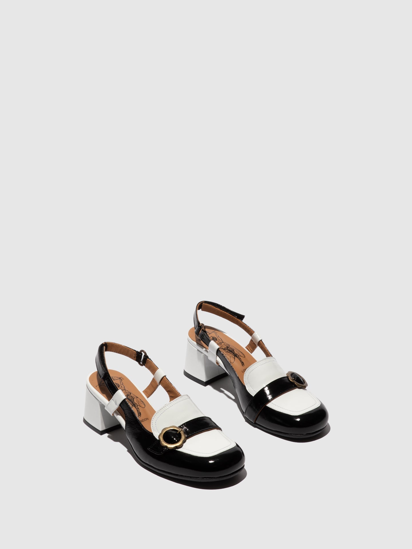 Sling-Back Sandals PEMY456FLY OFFWHITE/BLACK