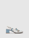 Sling-Back Sandals PEMY456FLY SKY BLUE/OFFWHITE