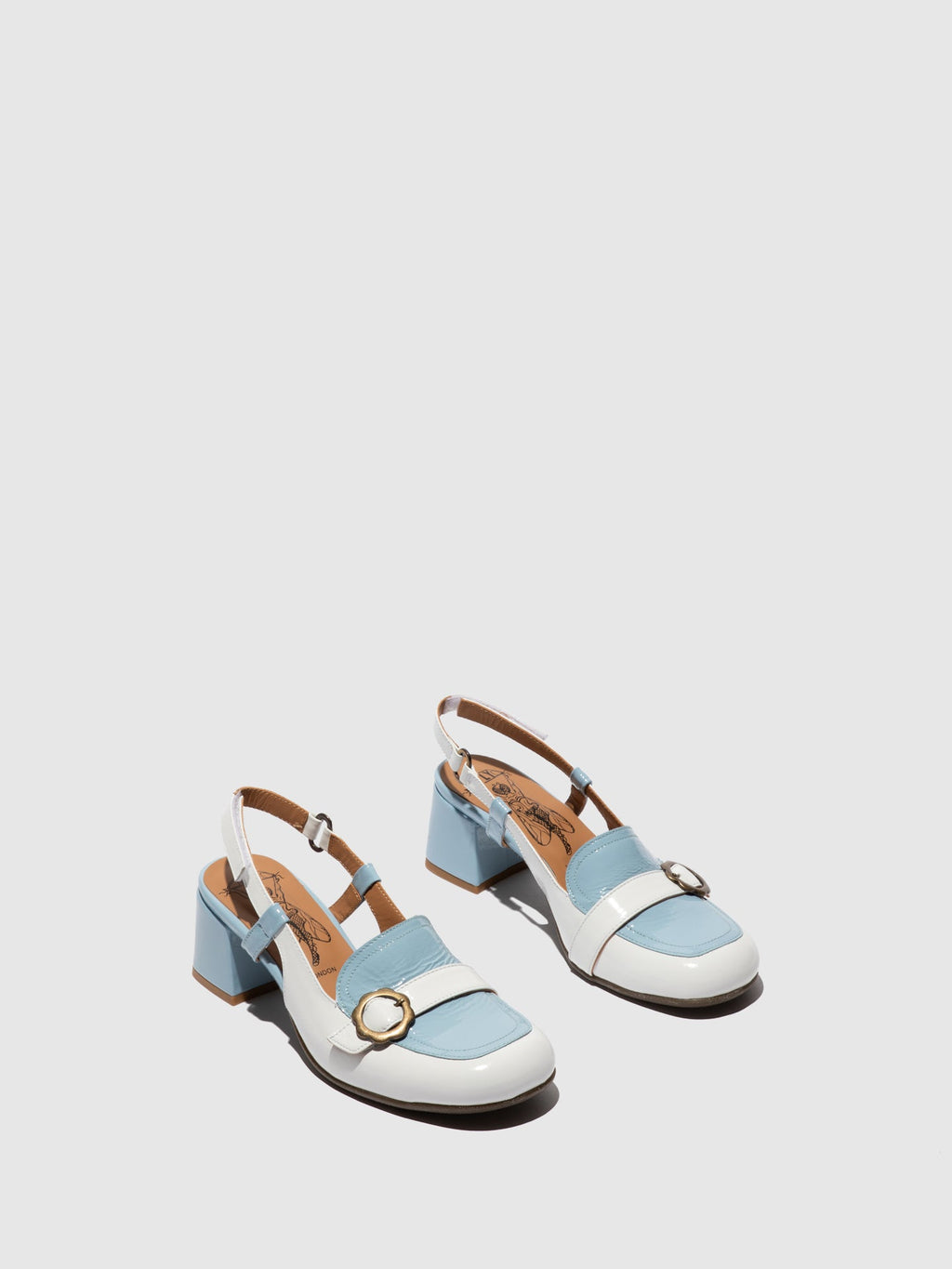 Sling-Back Sandals PEMY456FLY SKY BLUE/OFFWHITE