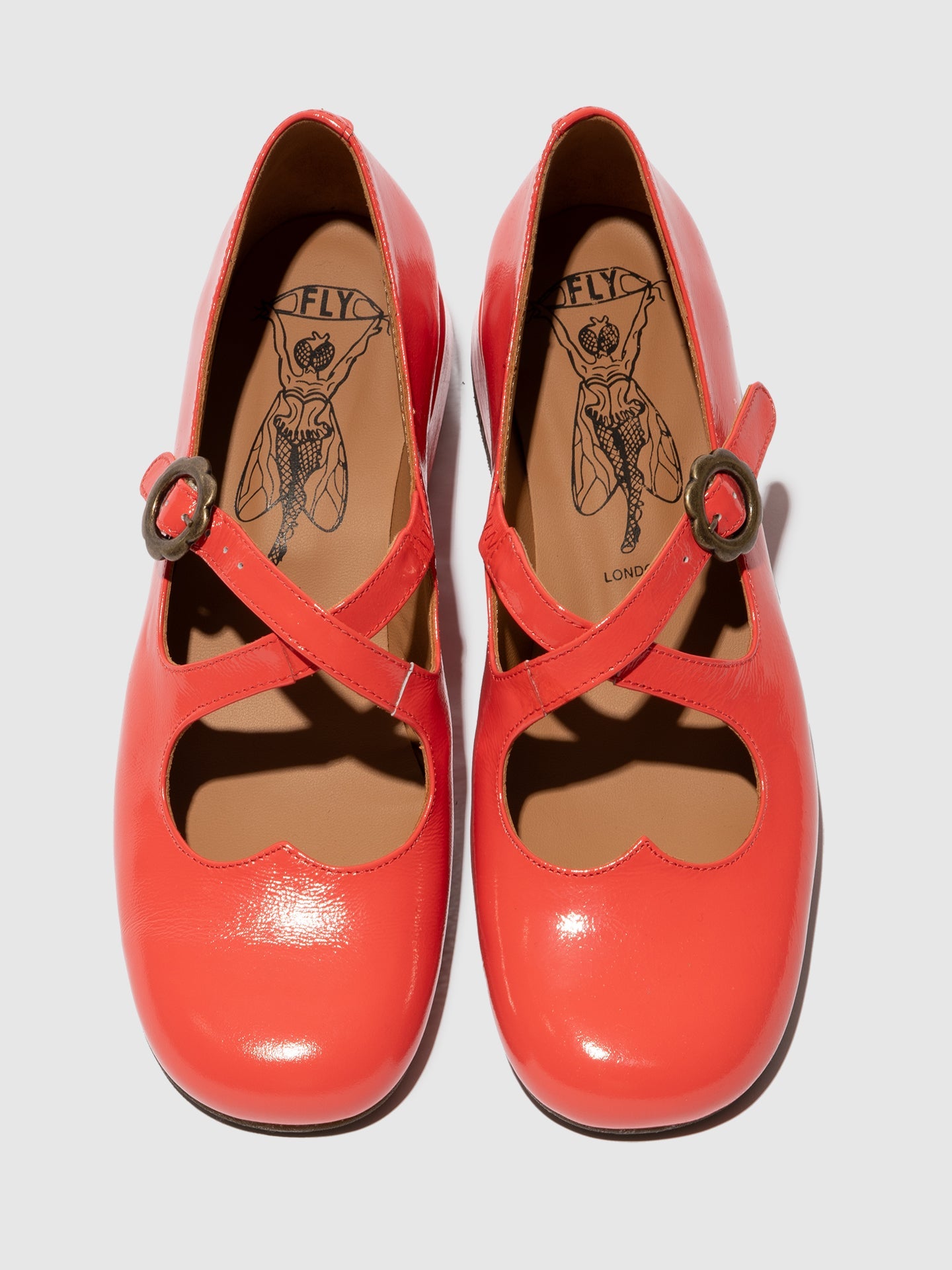 Buckle Shoes CADS460FLY SCARLET