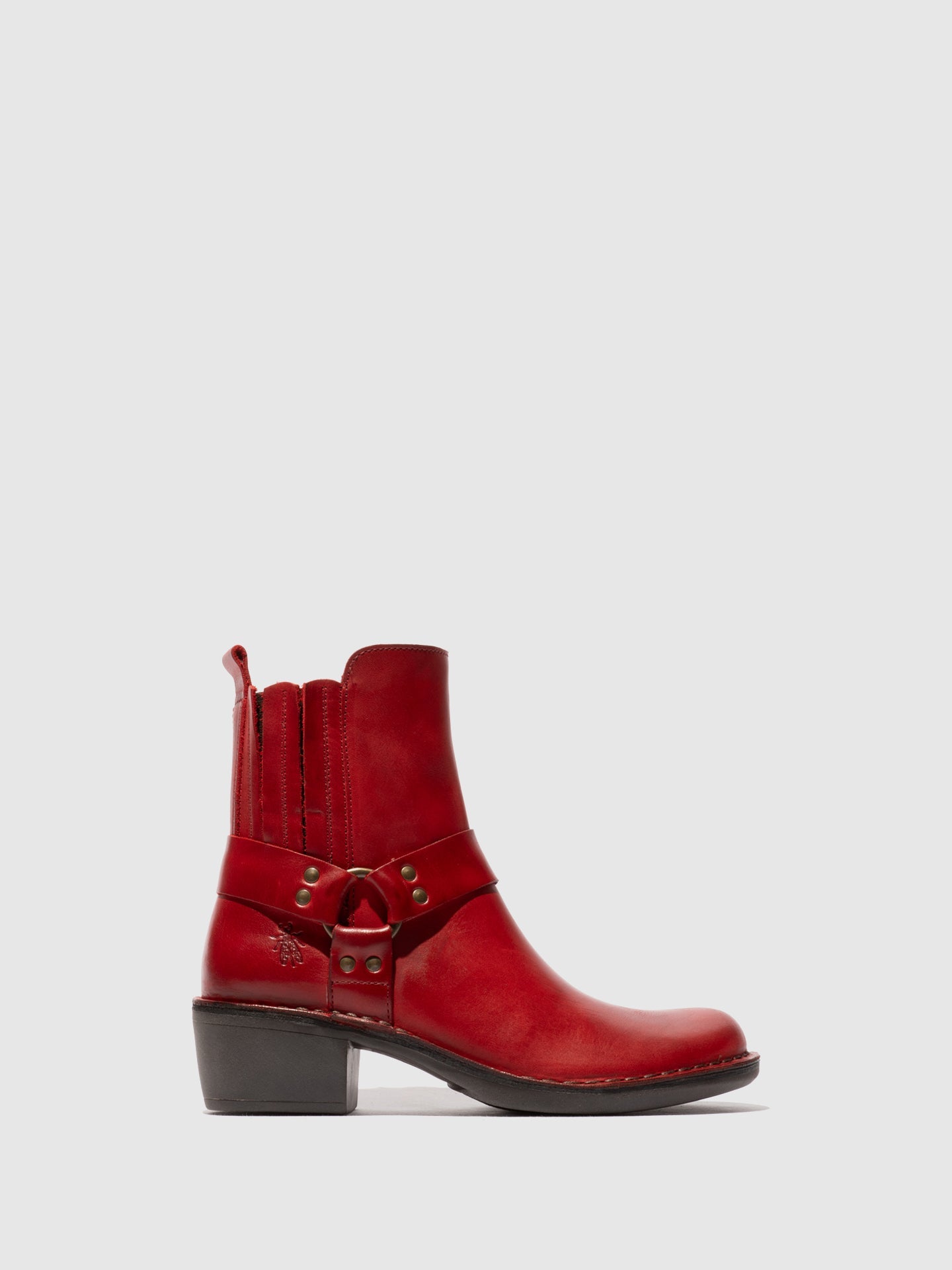 Zip Up Ankle Boots MEBI123FLY RED