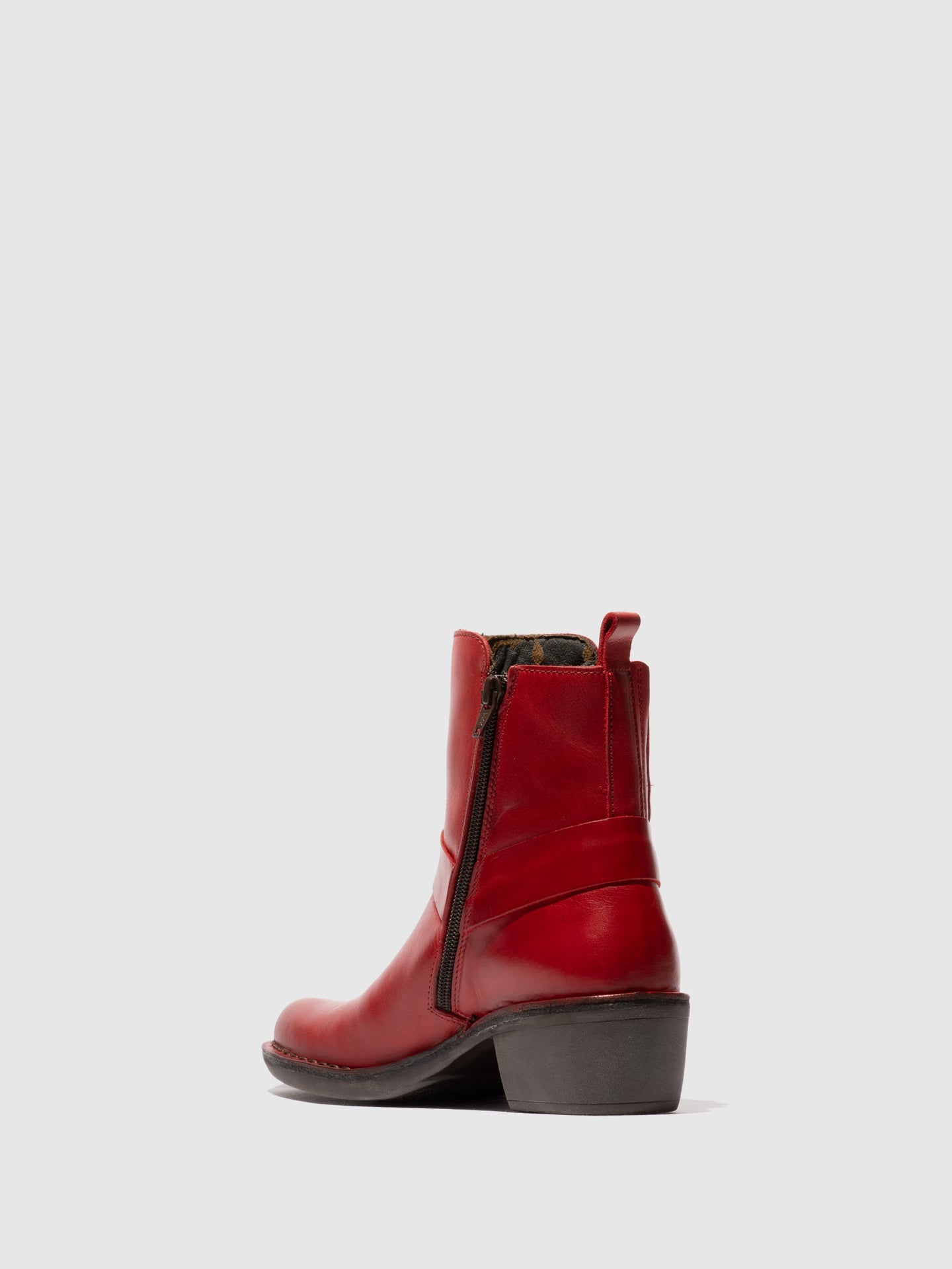 Zip Up Ankle Boots MEBI123FLY RED