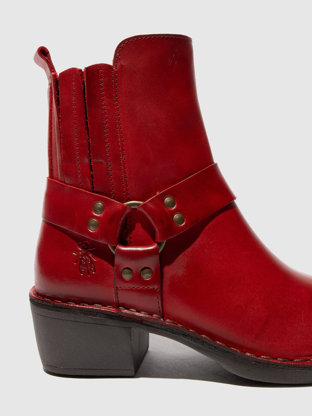 Zip Up Ankle Boots MEBI123FLY RED