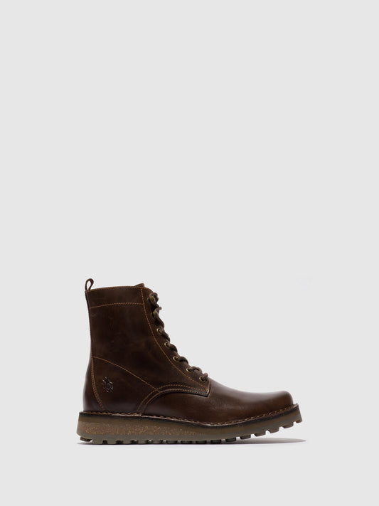 Schnürstiefeletten TARK128FLY DK BROWN