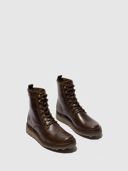 Schnürstiefeletten TARK128FLY DK BROWN