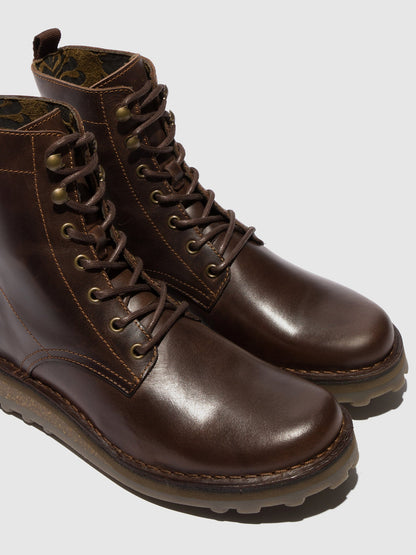 Schnürstiefeletten TARK128FLY DK BROWN