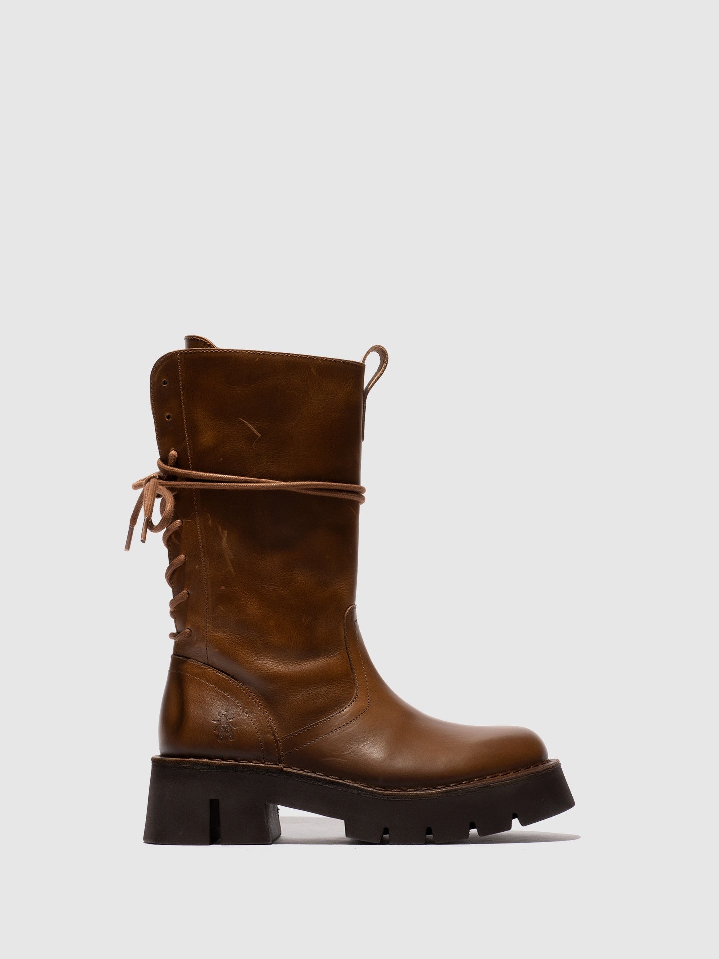 Zip Up Ankle Boots BERF160FLY CAMEL