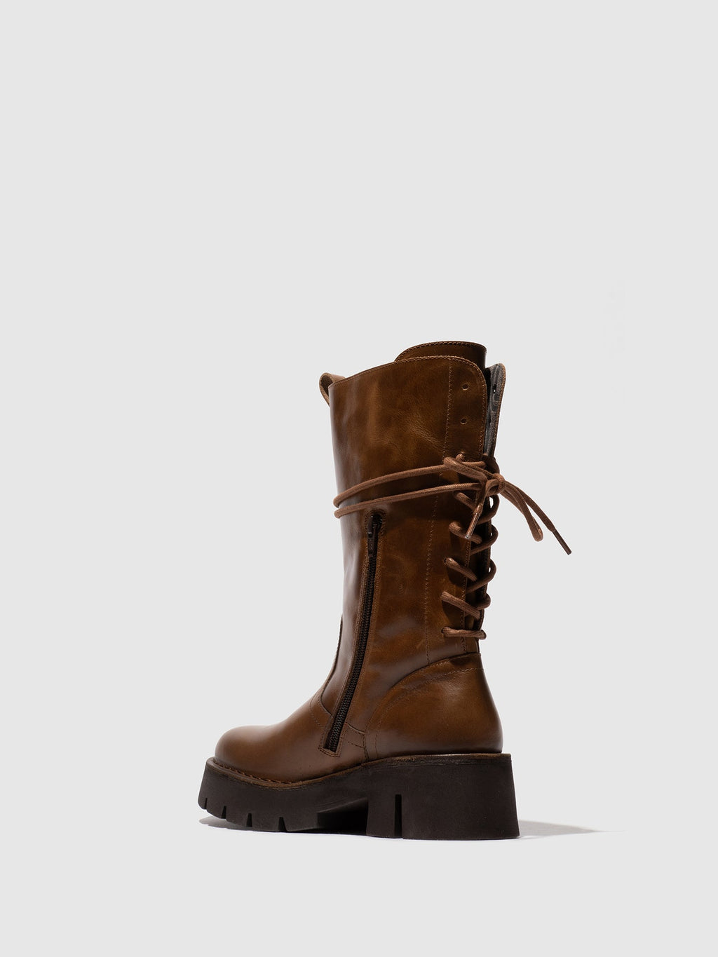 Zip Up Ankle Boots BERF160FLY CAMEL